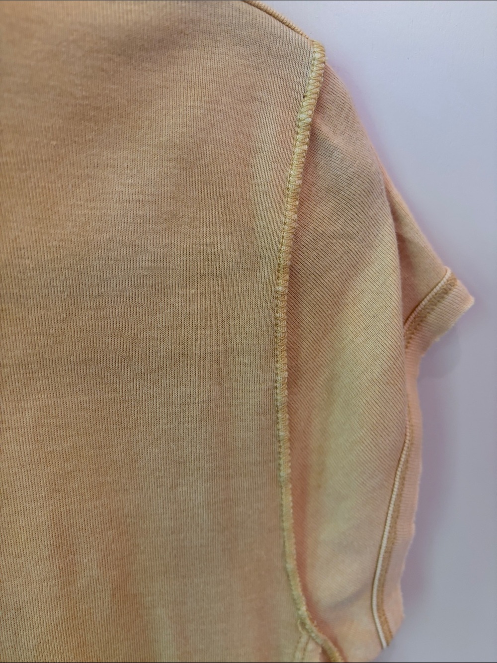 We The Free Peach Notch V-Neck Short Sleeve Tee - Picture 2 of 3